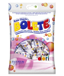 Bala Tutti Frutti Recheio Chicle Dori Bolete Pacote 100g