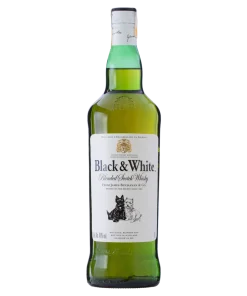 Whisky Escocês Blended Black & White Garrafa 1l