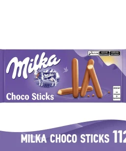 Biscoito MILKA LILA STIX 112g