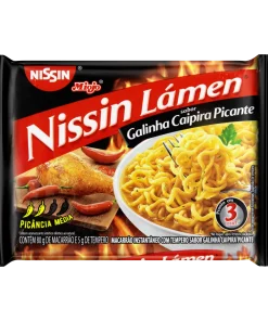 Macarrão Instantâneo Lámen Galinha Caipira Picante Nissin Miojo Pacote 85g
