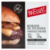 Hambúrguer de Carne Bovina Picanha Wessel Caixa 360g 2 Unidades