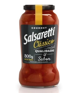 Molho de Tomate Pronto Clássico SALSARETTI Vidro 500g