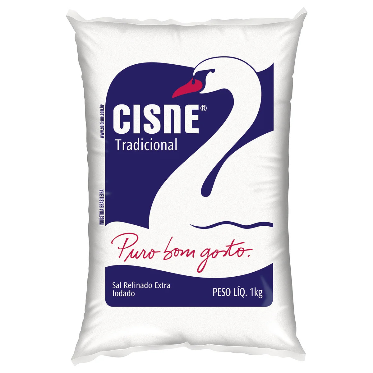 Sal Refinado CISNE Tradicional Pacote 1Kg