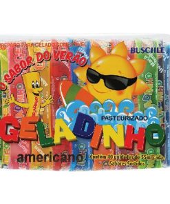 Geladinho Americano 55ml - Sabores - Com 40 Geladinhos (CONGELADO)